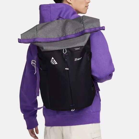 Nike ACG Aysen Day Pack Backpack Black Gray Trail Hiking Travel DV4054 010 New - Picture 6 of 10